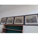 Set of 4 19thC 'The Grand Leicestershire' fox hunting prints - Alken Jnr (27" x 23")