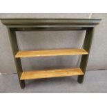 Painted reclaimed pine hanging plate rack