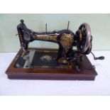 Jones family cast iron sewing machine