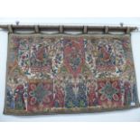 Mid 20thC tapestry wall hanging (28"x 46")