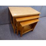 Teak nest of tables