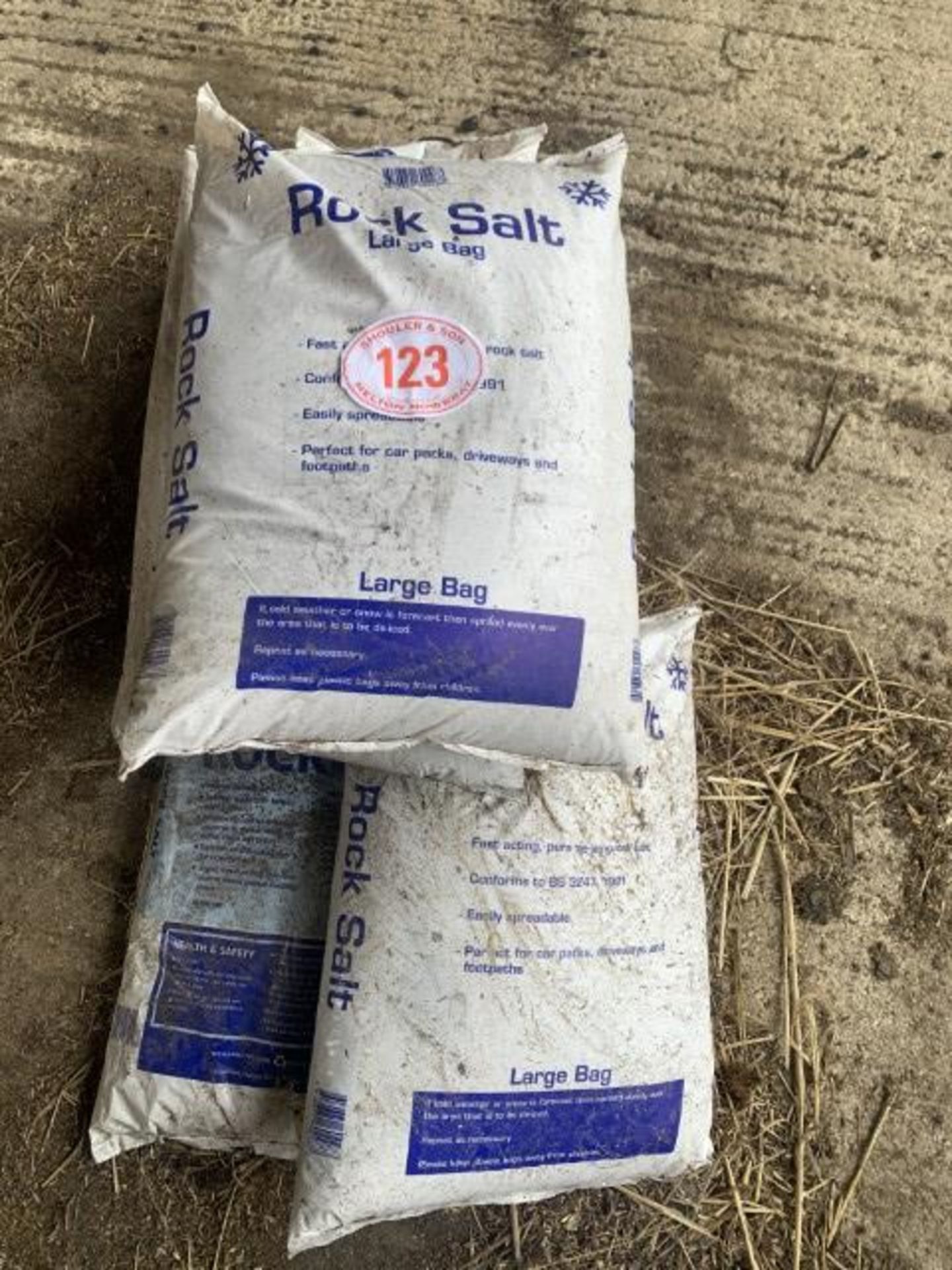 6 bags of rock salt
