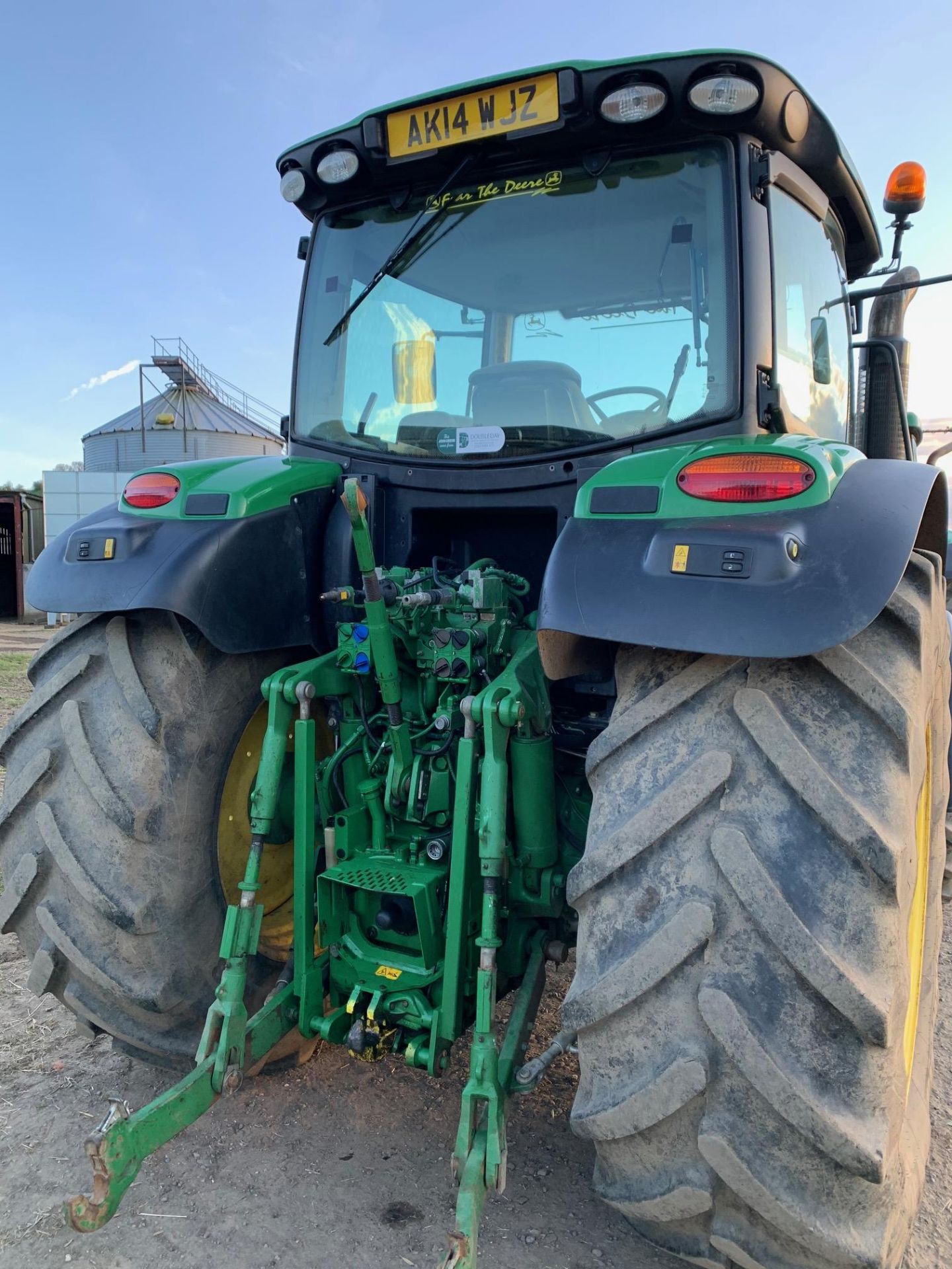 John Deere 6150r 4wd tractor, Reg AK14WJZ,tyres 60%, front tyres 540/65R28, rear tyres 650/65R38, - Image 6 of 8