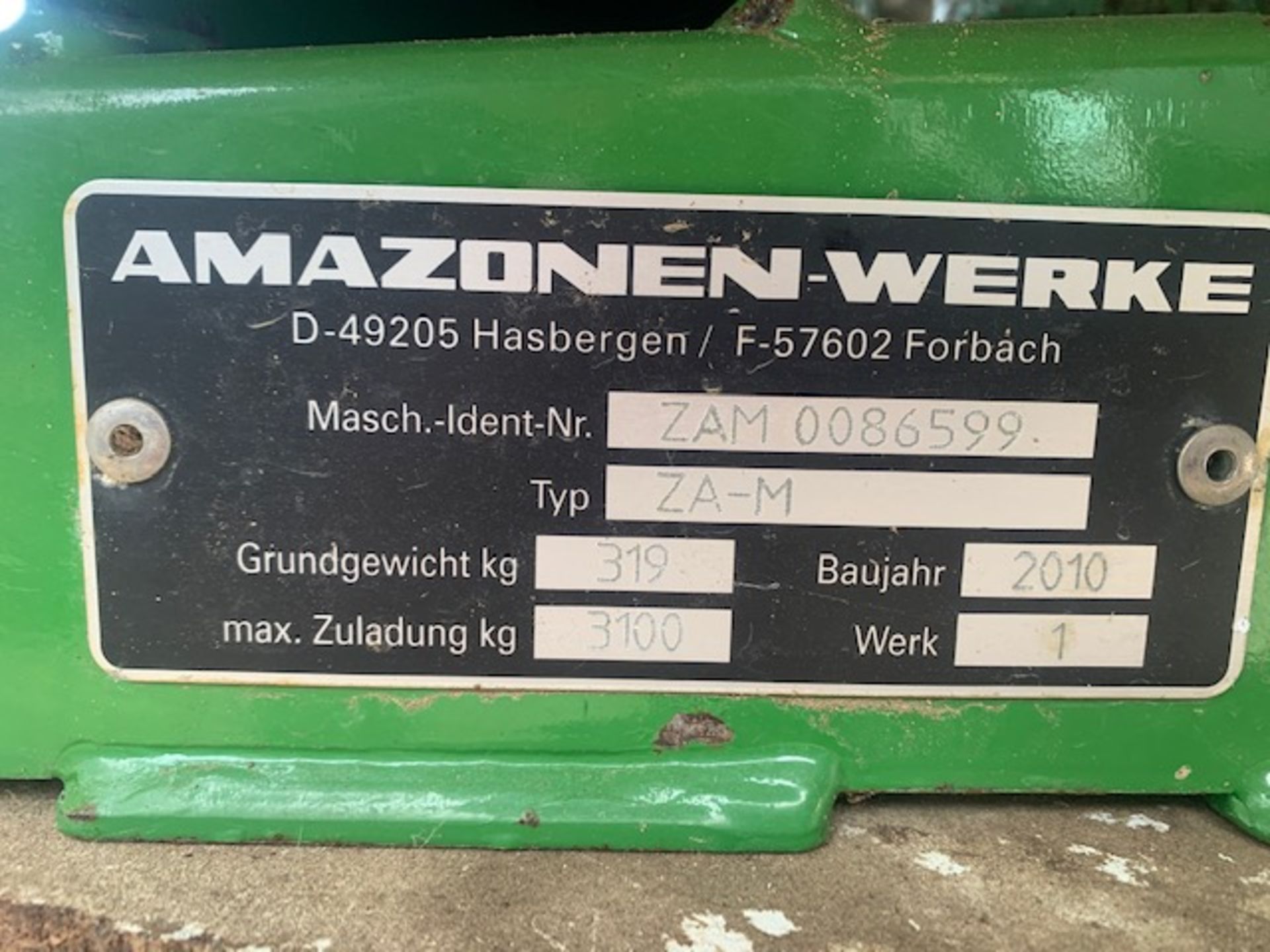 Amazone S500 ZA-M1201 fertiliser spreade - Image 4 of 4