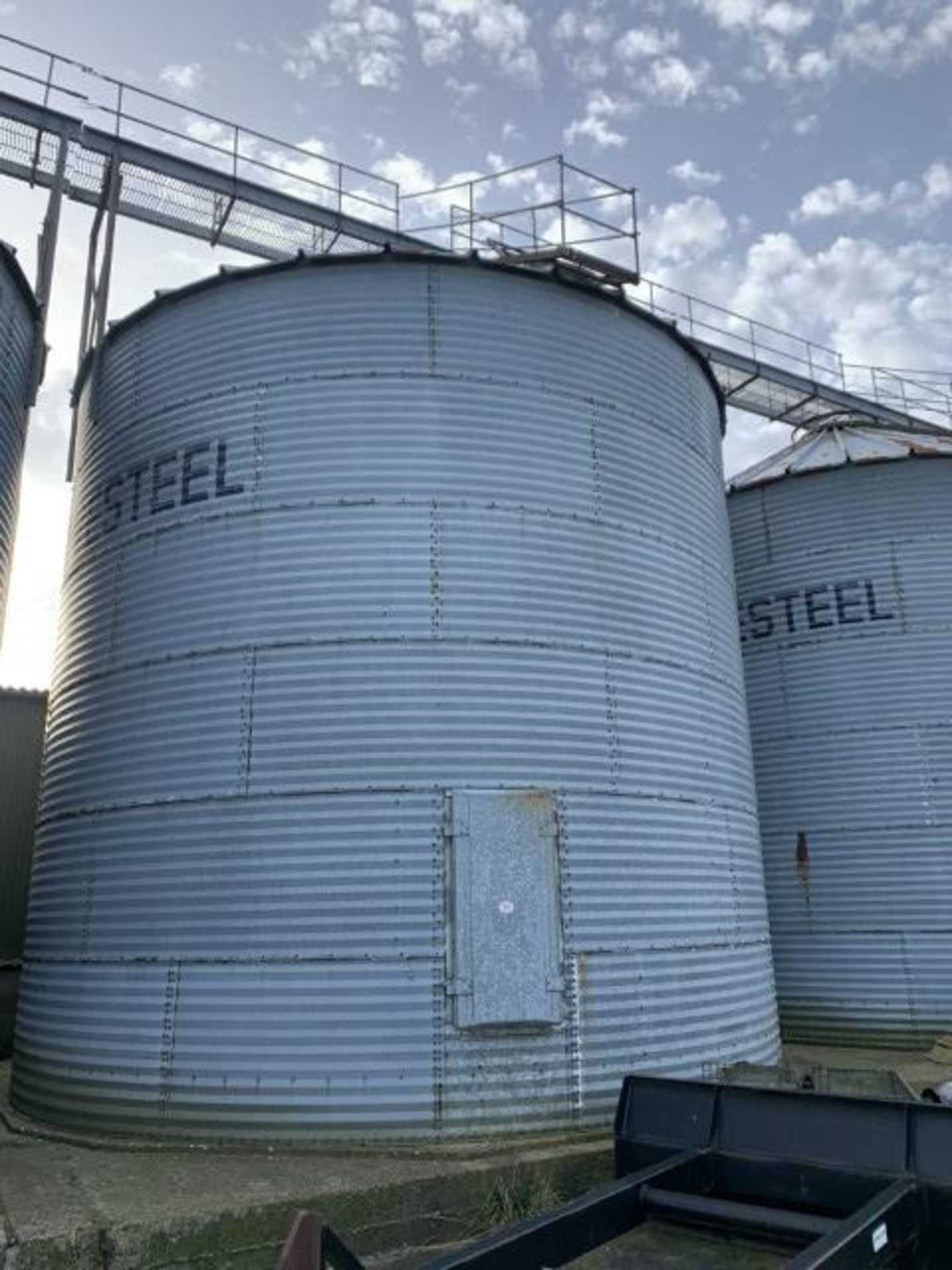 Westel 200T grain silo with aeration flo