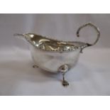 Silver sauce boat (Chester 1906)