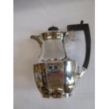 Silver coffee pot (B'ham 1925)