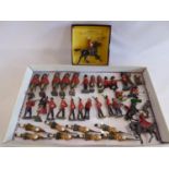 Lead soldiers - Britains depose infantry, Highlanders guards, 16th Lancer etc.