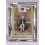 Rectangular silver photograph frame - B'ham 1918 (for 5 1/2" x 3 1/2")