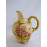 Royal Worcester blush ivory jug - 1898 - model no.