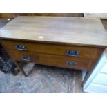 Edwardian inlaid mahogany dressing table