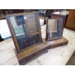 Georgian mahogany dressing mirrors (2)