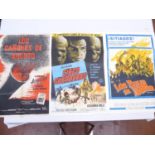 Argentinian film posters- war- 'Cinco Guerreros', 'Los Canones deAgosto',