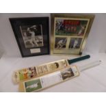 Signed cricket bats - Richard Hadlee first bowler to 400 test wickets and cricketing knights - Sir