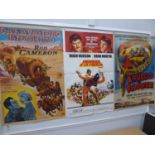 Argentinian film posters - Westerns - 'Enemigos a la Fuerza', 'Caravanero Indomito',