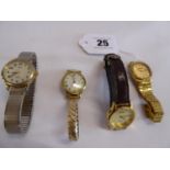 Ladies vintage wristwatches - Tissot, Timex, Talis,