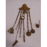 Eastern brass chatelaine