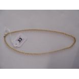 9ct gold chain 19" long (3.