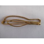 9ct gold tie clip (4.