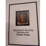 Penny Black stamp in presentation wallet