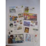 Stamps - signed first day covers - political, RAF, travel - Winston T Churchill, Edmund Hilary,