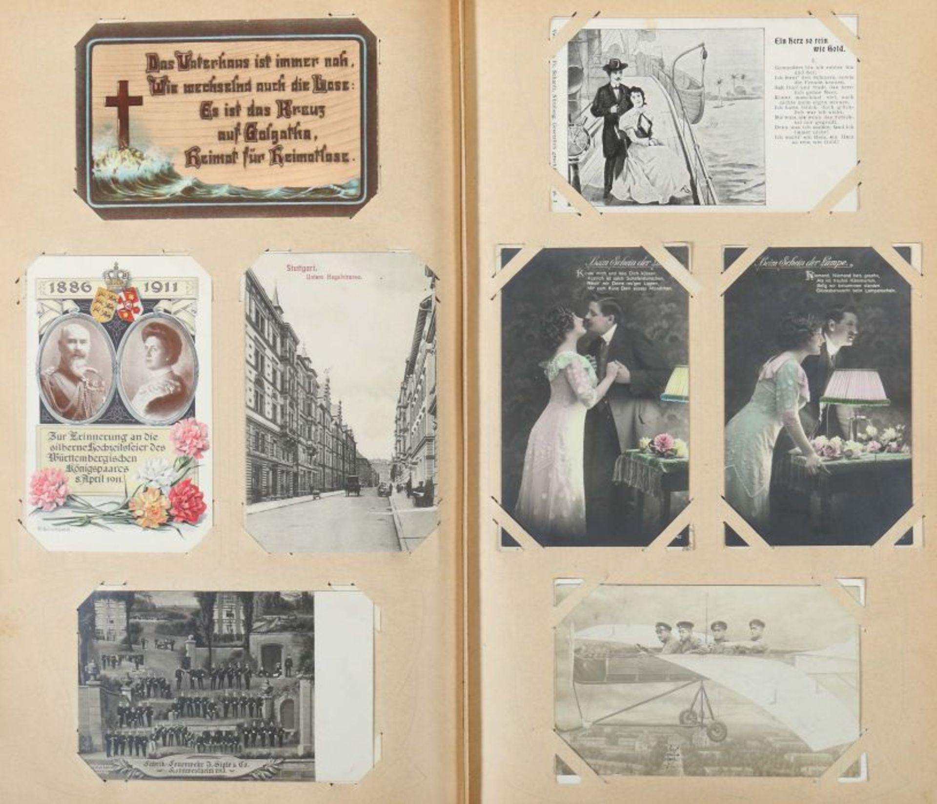 Postkartenalbum Deutschland, meist 1910-1920, ca. 480 Gruß- und Ansichtskarten, verschiedene - Bild 7 aus 8