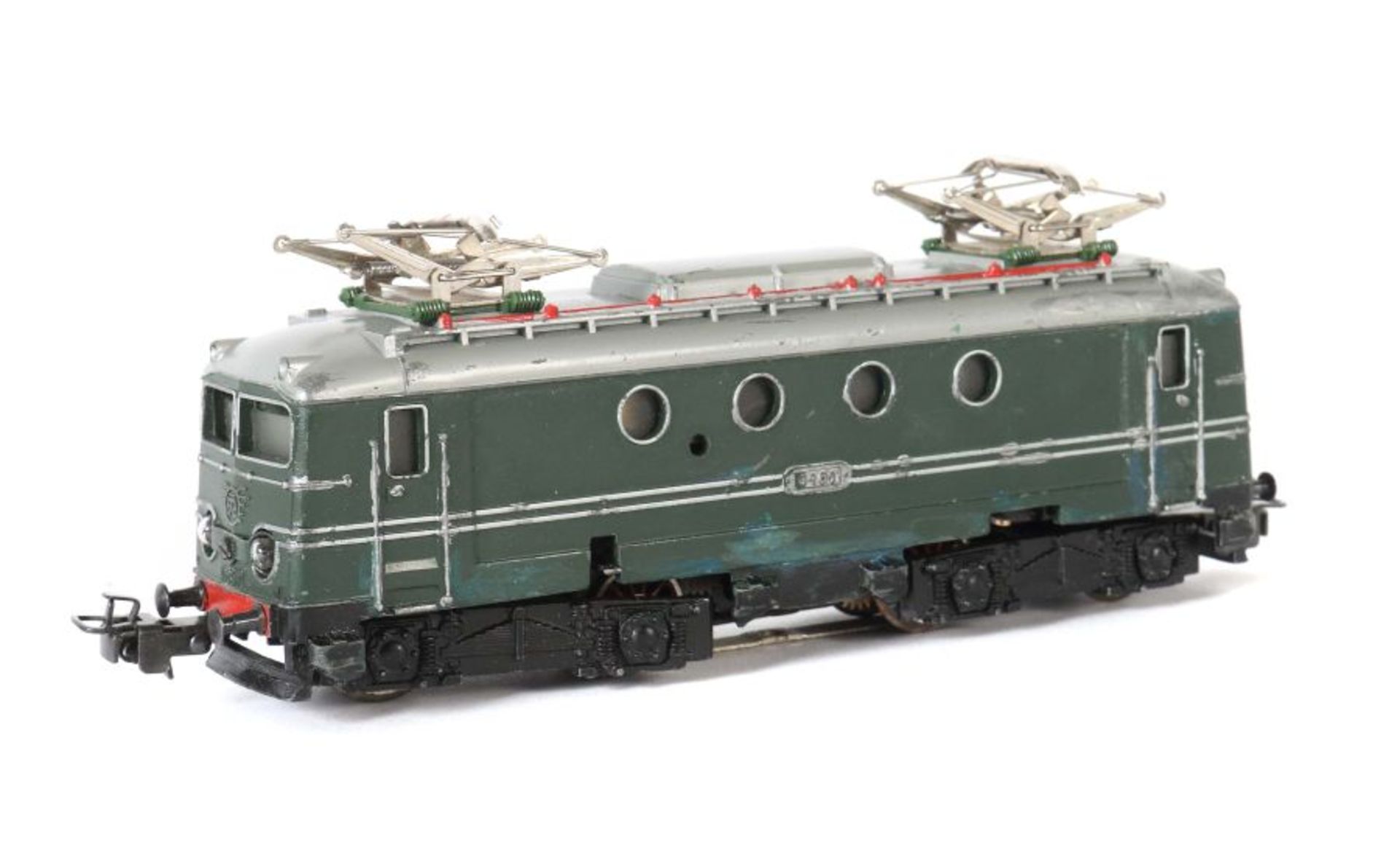 Französische E-Lok Märklin, Spur H0, SEF 800.3 (3012), BZ 1958-69, Guss grün, Dach silbergrau,