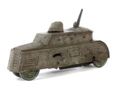 Panzerwagen Richard & Co., Nürnberg, Panzerwagen, ca. 1916-20, dünnes Blech, grau m. schwarzen