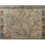 Speede, John Farndon 1552 - 1629 London, englischer Kartograph. "The mape of Hungari", Karte