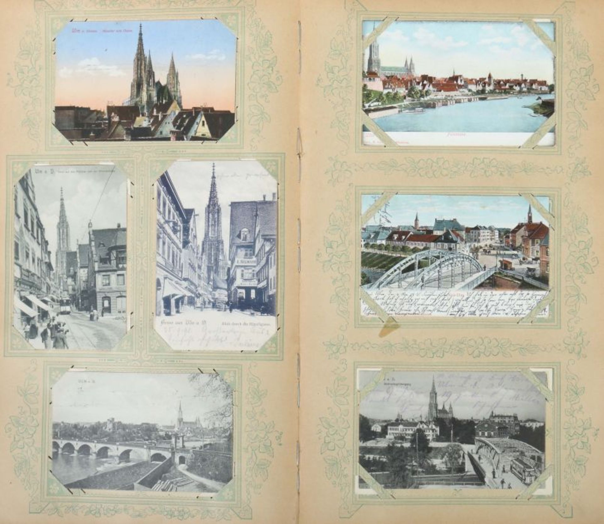 Postkartenalbum Deutschland, meist 1900-1920, ca. 310 Gruß- und Ansichtskarten, verschiedene - Bild 2 aus 10