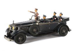 Wagen des Führers Tipp & Co. Nürnberg, Modell 934, Bauzeit 1936-1945, Blech schwarz und silber