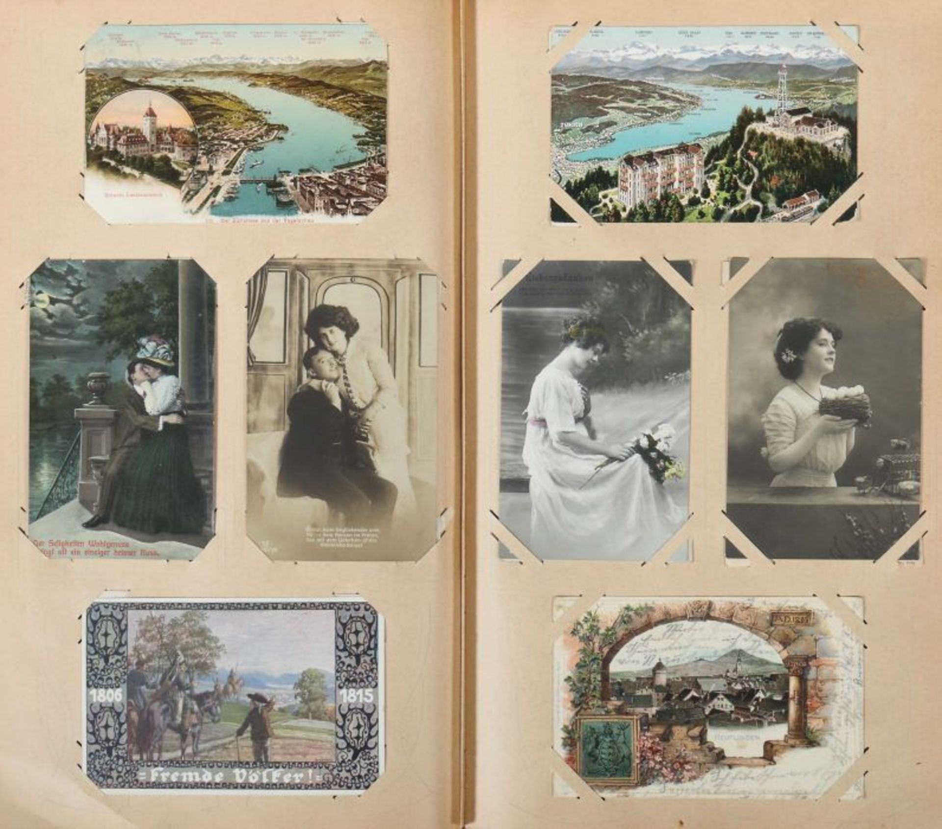 Postkartenalbum Deutschland, meist 1910-1920, ca. 480 Gruß- und Ansichtskarten, verschiedene - Bild 6 aus 8