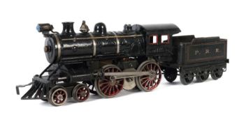 Amerikanische E-Dampflok Bing, 524/510 (PRR), Spur 1, BZ 1912-1926, Gusseisen, schwarz HL m. weißer