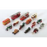 Konvolut Modellfahrzeuge 11 x Lesney "Models of Yesterday" m. 2 Loks, 3 Locomobile, 1 Feuerwehr-