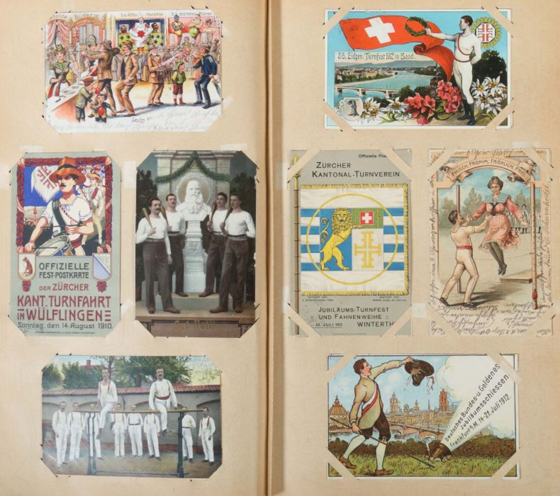 Postkartenalbum Deutschland, meist 1910-1920, ca. 480 Gruß- und Ansichtskarten, verschiedene - Bild 5 aus 8