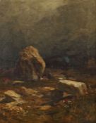 Willroider, Ludwig Villach 1845 - 1910 Bernried, österreichischer Maler. "Landschaft mit Felsen und