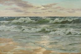Kalckreuth, Patrick von Kiel 1892 - 1970 Starnberger See, maritimer Maler. "Meeresbrandung", in