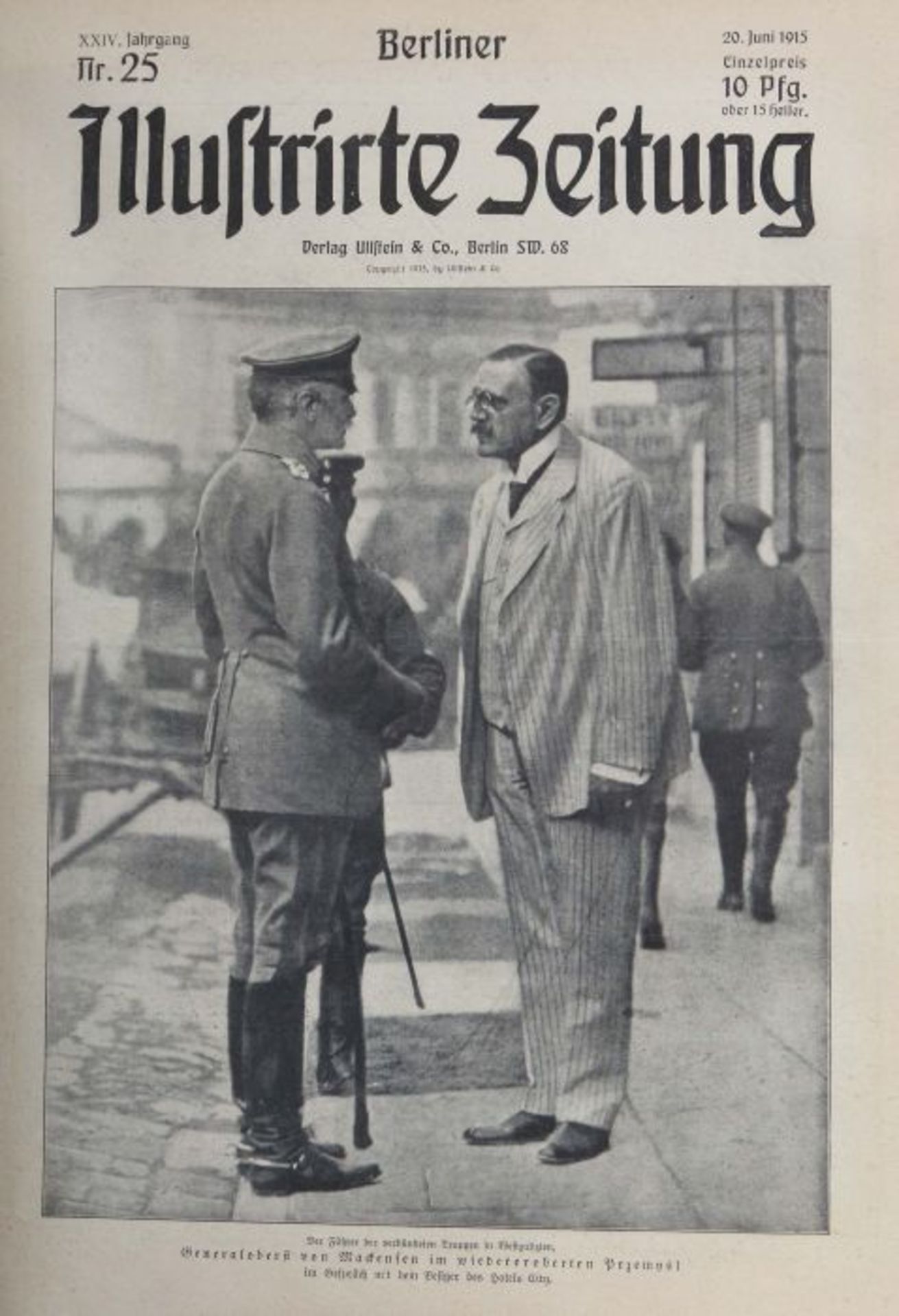 Berliner illustrirte Zeitung 2 Sammelbände mit ca. 254 Ausgaben der Jahrgänge 23 bis 28 (1914 bis - Image 6 of 7