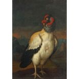 Stilllebenmaler des 18. Jh. "Königsgeier", Bildnis des majestätischen Vogels vor Landschaftskulisse