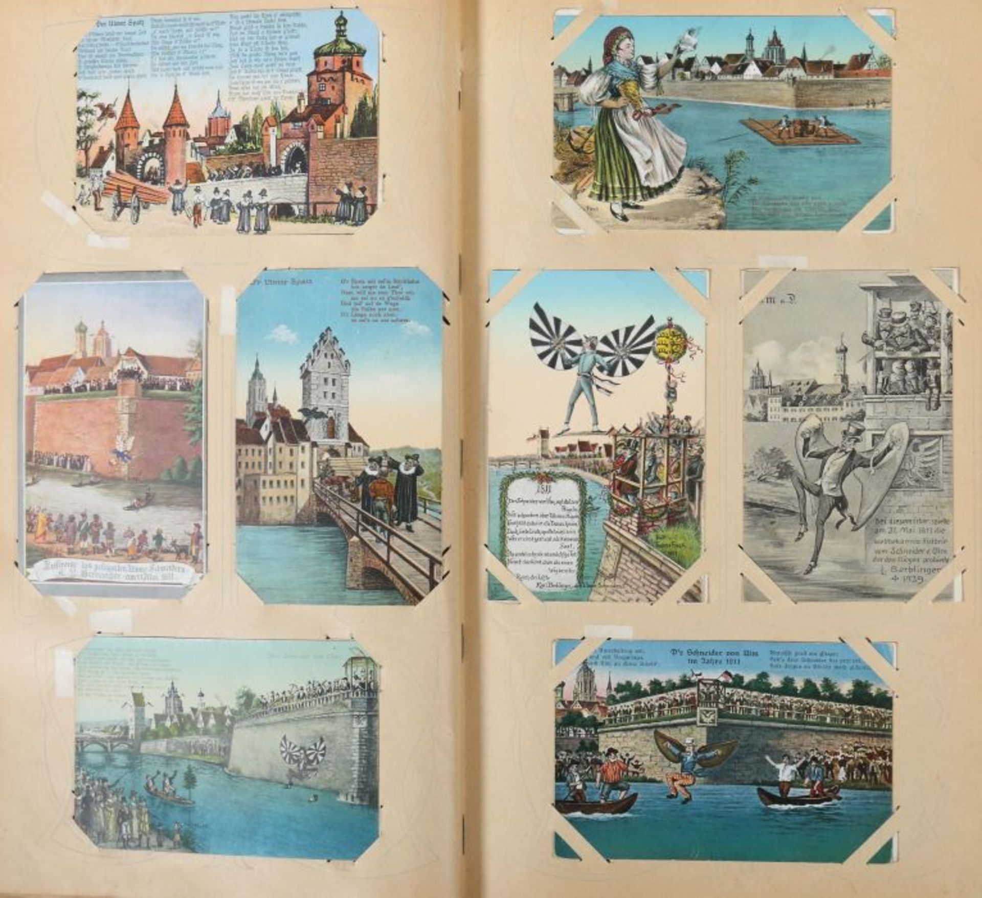 Postkartenalbum Deutschland, meist 1910-1920, ca. 480 Gruß- und Ansichtskarten, verschiedene - Bild 4 aus 8