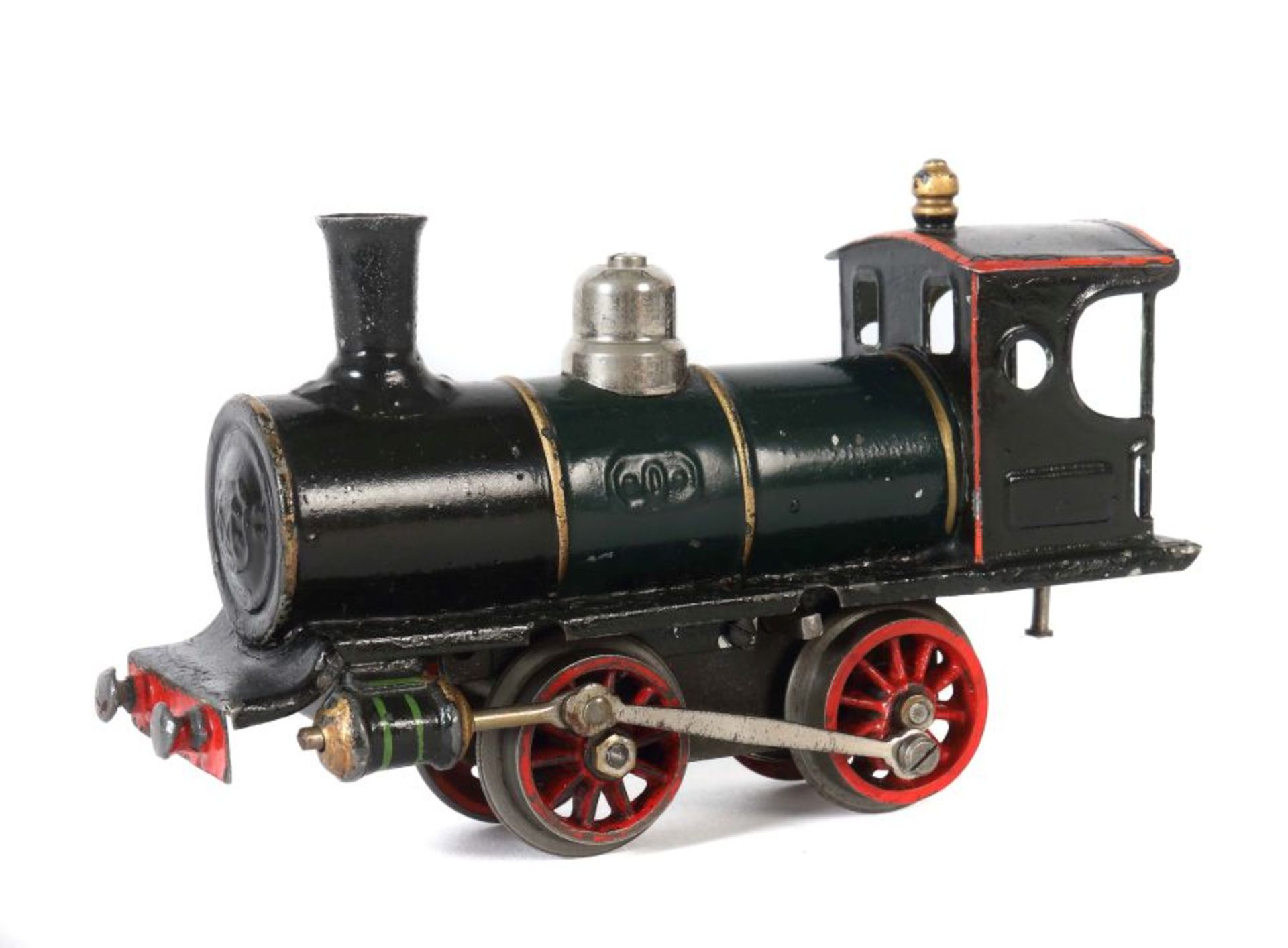 Dampflok Märklin, Spur 0, B 1020, BZ 1903-1905, grün/schwarz HL, Kesselschild erhaben: "0",