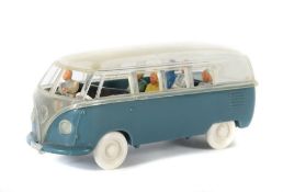 VW Bulli, Glasdach Wiking, M 1:40, 1515/2, VW Kasten, transparent-mattblaugrau, bewegliche