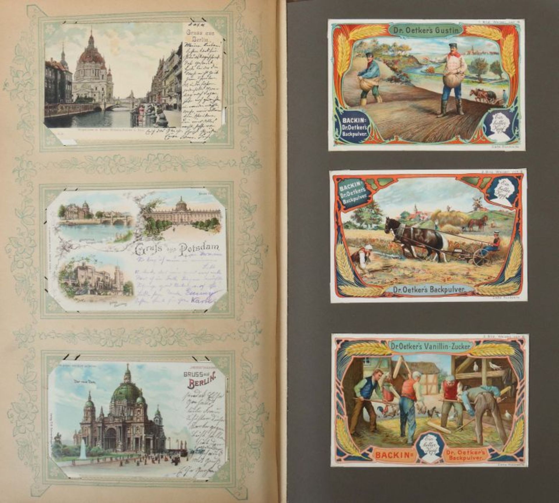 Postkartenalbum Deutschland, meist 1900-1920, ca. 310 Gruß- und Ansichtskarten, verschiedene - Bild 8 aus 10