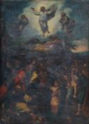 Maler/Kopist des 19. Jh. "Die Transfiguration", Zusammenstellung der zwei neutestamentarischen