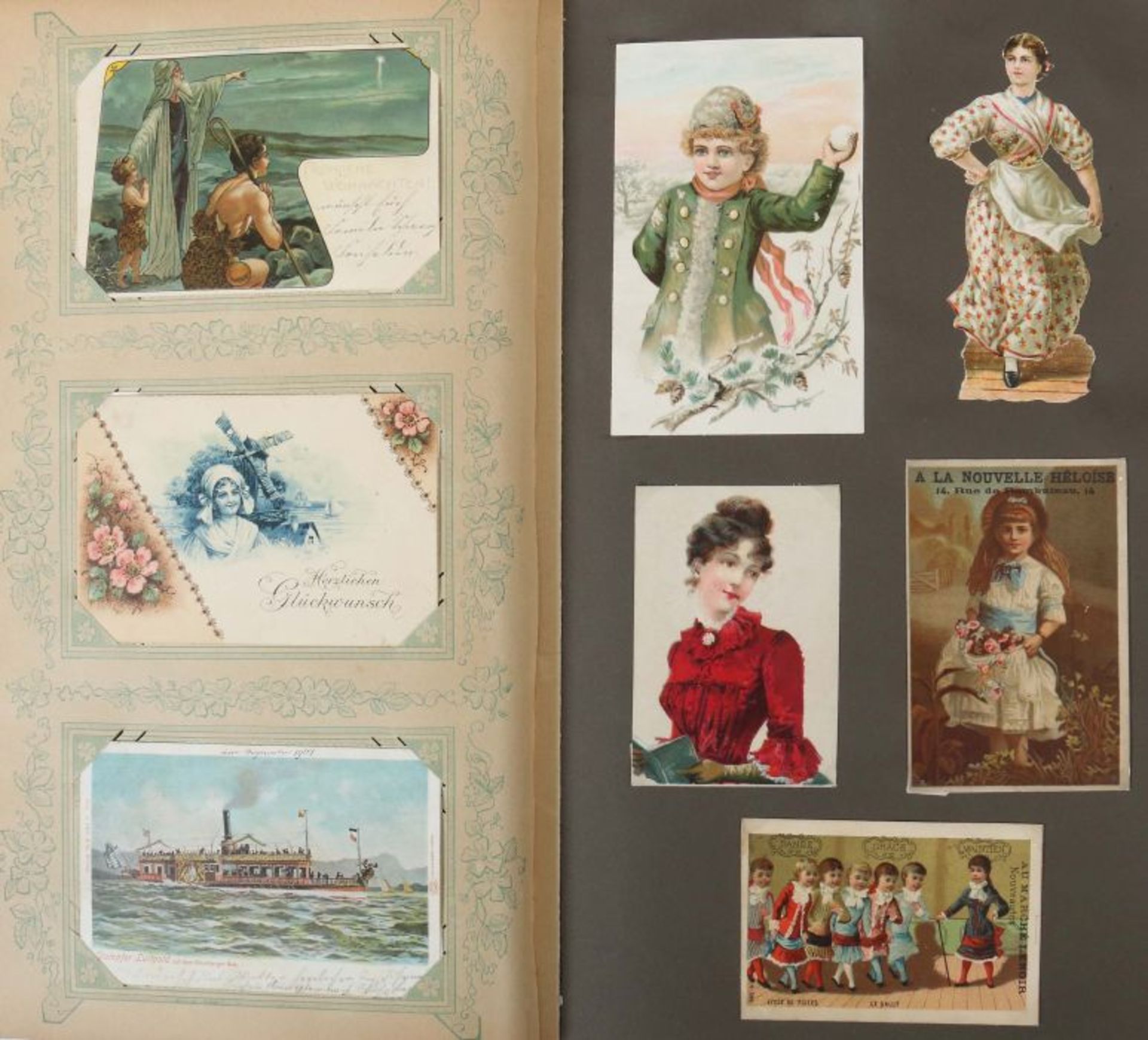 Postkartenalbum Deutschland, meist 1900-1920, ca. 310 Gruß- und Ansichtskarten, verschiedene - Bild 7 aus 10