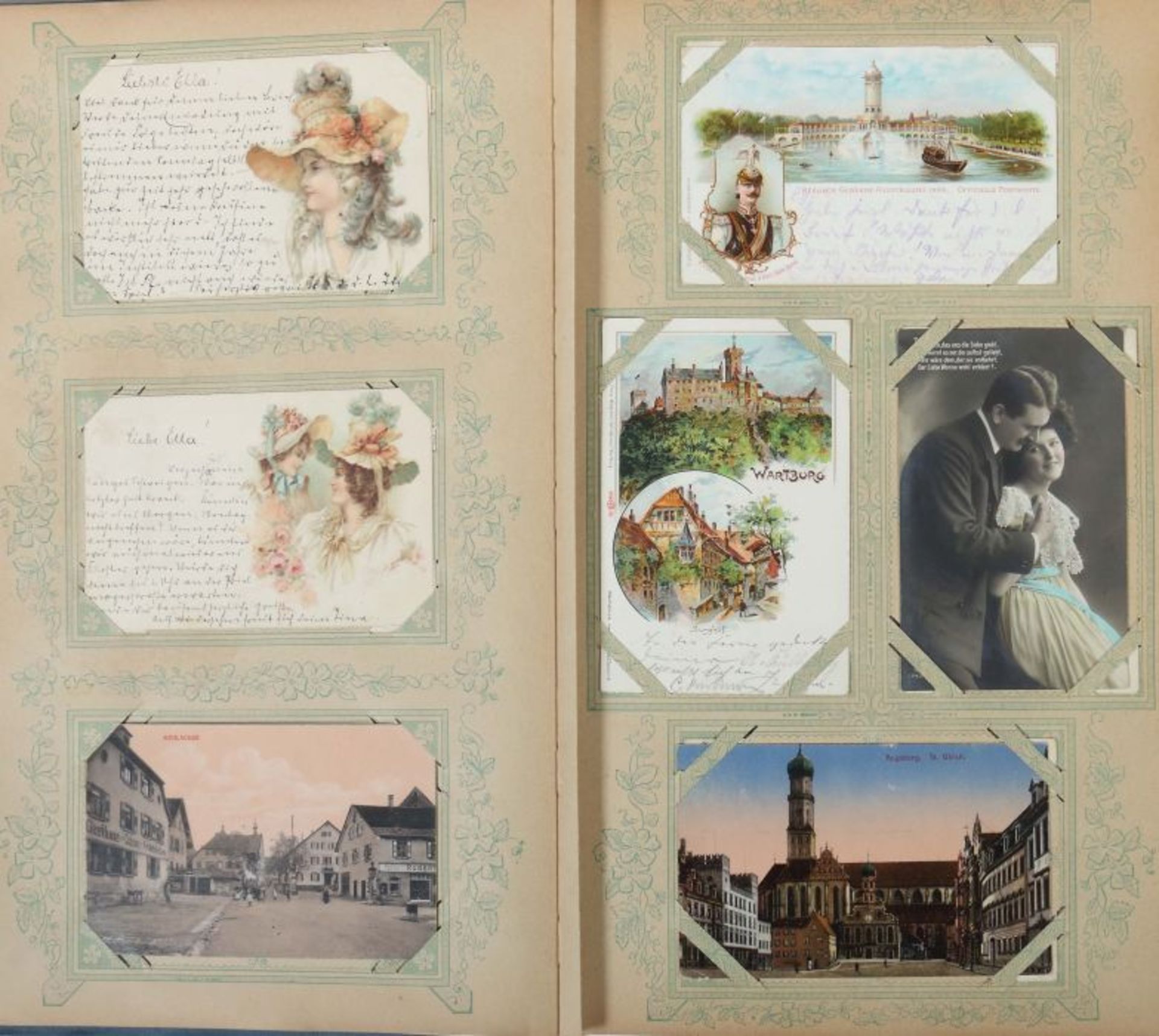 Postkartenalbum Deutschland, meist 1900-1920, ca. 310 Gruß- und Ansichtskarten, verschiedene - Bild 5 aus 10