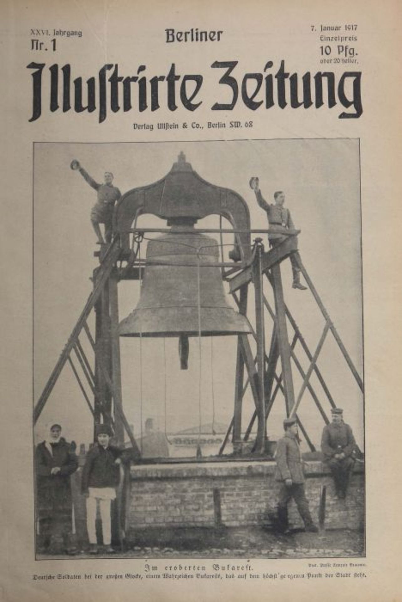 Berliner illustrirte Zeitung 2 Sammelbände mit ca. 254 Ausgaben der Jahrgänge 23 bis 28 (1914 bis - Image 3 of 7