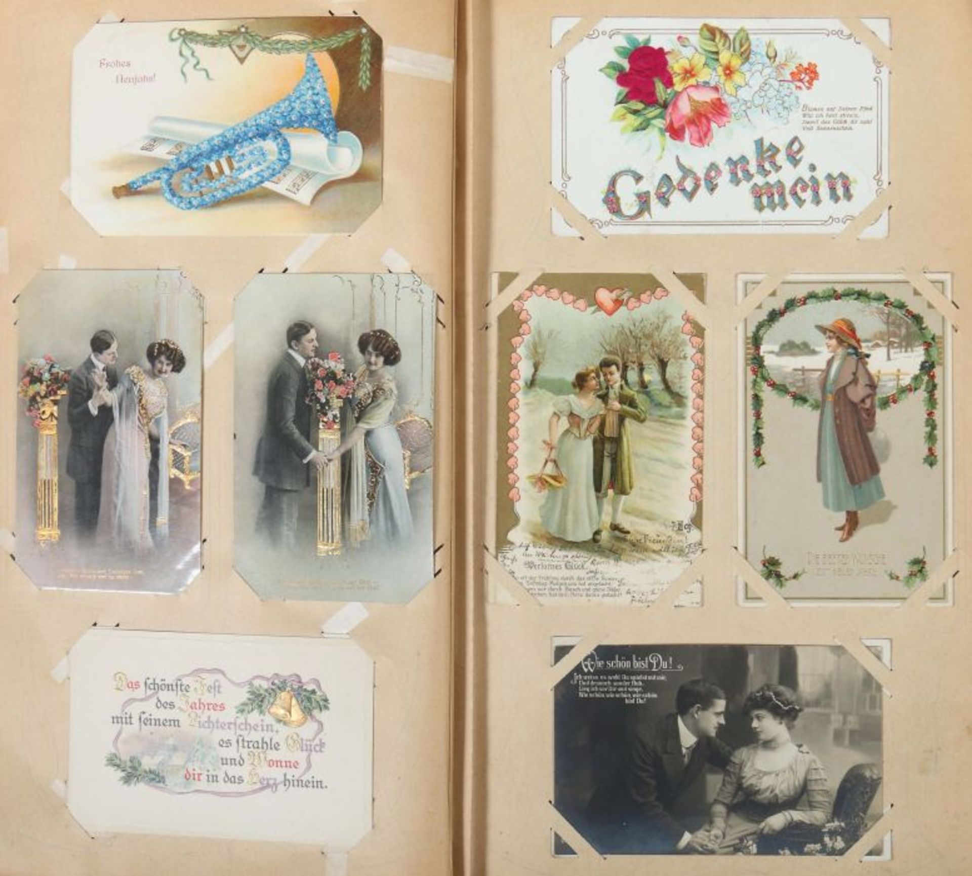Postkartenalbum Deutschland, meist 1910-1920, ca. 480 Gruß- und Ansichtskarten, verschiedene - Bild 2 aus 8