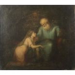 Maler des 17. Jh. "Belisarius", Darstellung des Feldherren als Bettler sitzend, sich mit einer