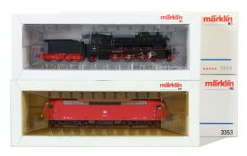 Elektro- und Dampflok Märklin, Spur H0, Modellnr. 3353: Elektrolok 120 104-5 der DB; Modellnr.